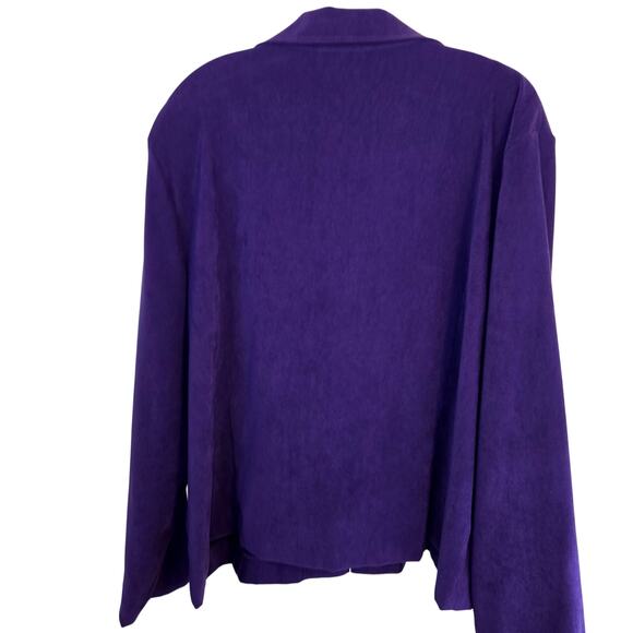 Briggs 18W Women's Blazer Purple Suit Coat Plus Size 2X 2XL XXL Jacket - Picture 3 of 4